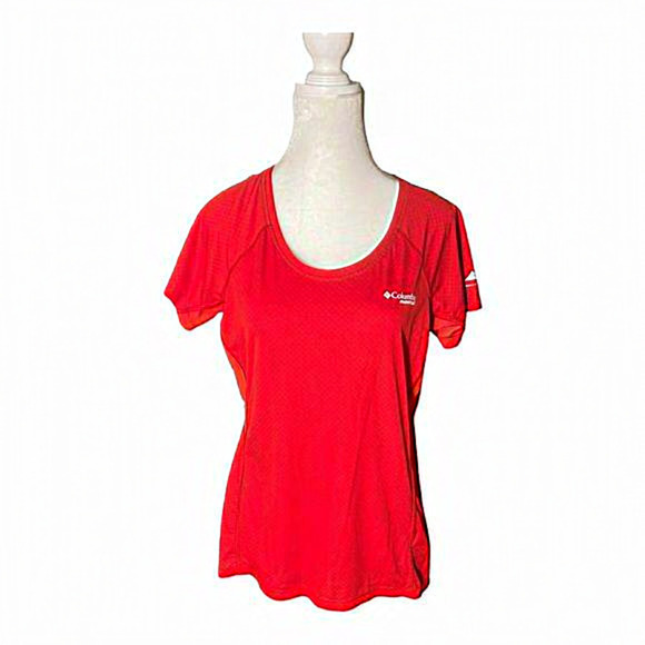 Columbia Sportswear Montrail Short Sleeve Women’s Red Tee‎ Size Medium - Picture 1 of 6